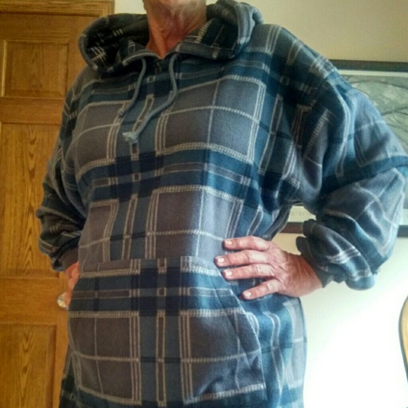 Vintage oversized hoodie hooded sweatshirt. - Picture 3 of 5